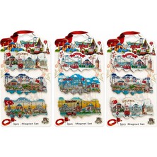 TeknoKapsül Istanbul Temalı Silikon Buzdolapı Süsü Magnet 3'lü Set ALK5811
