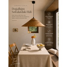 March Living Beige Leke Tutmaz Masa Örtüsü Su Itici ve Silinebilir, Iç ve Dış Mekan, Yıkanabilir 150X150