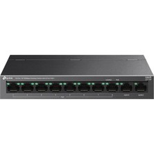 TP-Link Tp-Lınk LS110P, Green Tech, 10 Port, Megabit, 8 Port Poe+ 96W, Metal Kasa, Yönetilemez, Masaüstü Switch