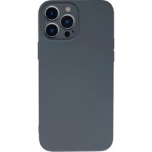 TeknoKapsül Newface Apple Iphone 13 Pro Max Kılıf Nano Içi Kadife Silikon - Gri