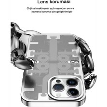 TeknoKapsül Iphone 13 Pro Kılıf Mekanik Bumper Kapak - Derin Mor