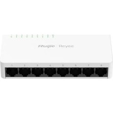 Ruijie Ruıjıe Reyee RG-ES08F 8 Port 10/100 Yonetılemez Desktop Swıtch Plastik Kasa