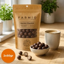 Farmio Ilave Şekersiz Çikolata Kaplı Kinoa Patlağı - 2X50GR Doypack