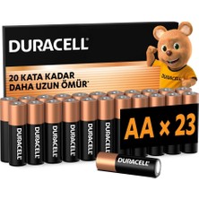 Duracell Basıc Aa Alkalin Kalem Pil (23'lü Paket) – 1,5V