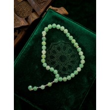 Liva Atelier Hakiki Doğal Yeşil Aventurin Taşlı Tesbih