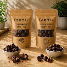 Farmio Ilave Şekersiz Bitter Çikolata 2X50GR - Turna Yemişi, Dut & Badem