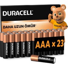 Duracell Basıc Aaa Ince Alkalin Kalem Pil (23'lü Paket) – 1,5V