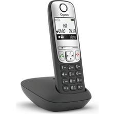 Gigaset Gıgaset A690, Dect Telefon, Siyah, 14 Saat Konuşma, 180 Saat Bekleme, 100 Kişilik Rehber
