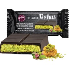 Elit Çikolata Kadayıflı ve Antep Fıstıklı Krema Dolgulu Bitter Çikolata 90G