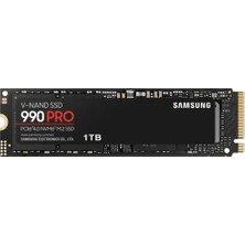 Samsung MZ-V9P1T0BW, 990 Pro, 1tb, 7450/6900, Gen4, Nvme Pcıe M.2 2280, SSD (Türkiye Distribütörü Garantili)