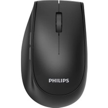 Philips Phılıps SPK7627B, Siyah, USB Nano 2,4gh ve Bluetooth Kablosuz, 1600DPI, Optic, 5 Tuşlu, Şarj Edilebilir, Sessiz Click, Mouse