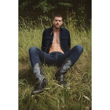 Banny Jeans Erkek Oversize Jean Gömlek Lacivert