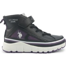 U.S. Polo Assn. Keltes Jr 5pr Siyah Kız Çocuk High Sneaker