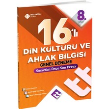 8. Sınıf Din Kültürü ve Ahlak Bilgisi 16 Genel Deneme Talentem Yayınları