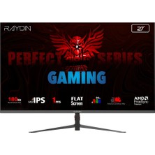 Raydın MM27DFI-180HZ, 27", 1ms, 180Hz, Full Hd, 300 Nits, Hdmı, Dp, IPS Led, Flat, Frameless, Freesync Gaming Monitör