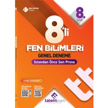 8. Sınıf 8li Fen Bilimleri Genel Deneme Talentem Yayınları