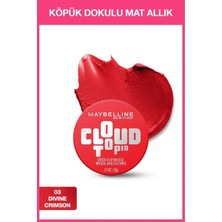 Maybelline New York Cloudtopia Köpük Dokulu Mat Allık & Ruj 03 Divine Crimson
