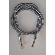 Leva House Spiral Duş Hortumu Lüx Çelik Örgülü Metal Somunlu 150 - 170CM