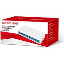 Bezos Mercusys MS108 8 Port 10/100 Plastik Kasa Swıtch