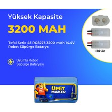 Ümit Maker Tefal Serie 45 RG8275 3200 Mah 14.4V Robot Süpürge Batarya