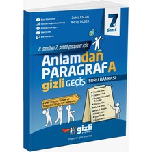 7. Sınıf Türkçe Ilk Adım Anlamdan Paragrafa Soru Bankası Gizli Yayınları