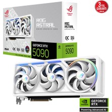 Asus ROG-ASTRAL-RTX5090-O32G-WHITE, 32GB, 512BIT, Gddr7, 2xhdmı, 3xdp Gamıng Ekran Kartı