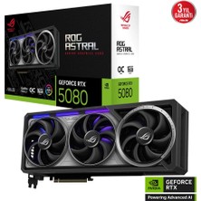 Asus ROG-ASTRAL-RTX5080-O16G-GAMING, 16GB, 256BIT, Gddr7, 2xhdmı, 3xdp Gamıng Ekran Kartı