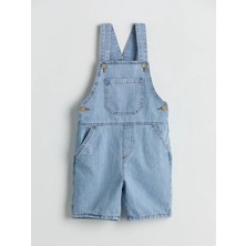 LC Waikiki Lcw Kids Indigo Erkek Çocuk Jean Şort Salopet