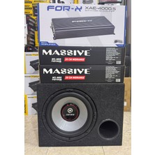 For-x Paket Set Reıs UX12 30CM  Bass Massive 20CM Iki Takım Midrange XAE-4000.5OTO Anfi