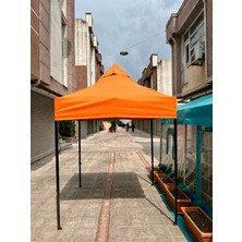 İkiz Aksesuar 2x2 Turuncu Katlanabilir Gazebo Çadır