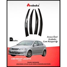 Arabaks Chevrolet Lacetti 2008 Cam Rüzgarlığı 4’lü Takım (Mugen Tip, Dayanıklı Malzeme, Kolay Montaj)