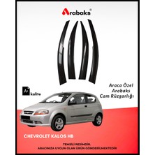 Arabaks Chevrolet Kalos Hb Cam Rüzgarlığı 4’lü Takım (Mugen Tip, Dayanıklı Malzeme, Kolay Montaj)