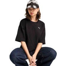 Markali Puma Wardrobe Ess Oversized Tee Siyah Tişört 629743 01