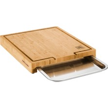 Zwilling Bbq+ Kesme Tahtası Tepsili | Bambu | 39 cm x 30 cm