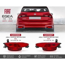 AR Otomarket Arka Tampon Reflektoru Sağ-Sol Set Fıat Egea Hb-Sw 2015-2022 52015967-52015968