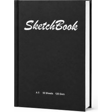 Pagos Yayınları Wise Owl Premium A5 SketchBook Sert Kapak Eskiz Defteri | 120 gr Kağıt | 50 Yaprak (100 Sayfa) | Karakalem & Teknik Çizim İçin