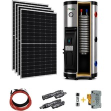 Teknovasyon Arge Yeşil Ev Solar Sunbuffer S 200 Litre Hibrit Su Isıtıcı 4X450W Güneş Paneli ile Set