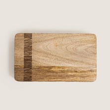 Chakra Felicita Ahşap Sunum Tabağı 25x15 H2.32cm Natural