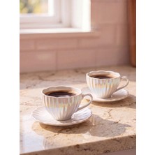LC Waikiki 2 Kişilik Porselen Kahve Fincan Takımı 90 ml  (W6)
