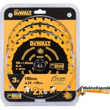 Üreticiniz Zmrt Dewalt DT10399 190 mm 3 Parça Daire Testere Bıçağı 481348