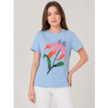 Sortie Collection Çiçek Baskılı Tshirt