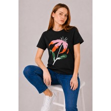 Sortie Collection Çiçek Baskılı Tshirt
