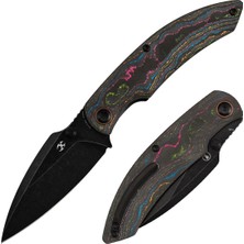 Kansept Falk | 80'ler Kamuflaj Karbon Fiber Sap |  Elmax Çelik Çakı | K1142A2