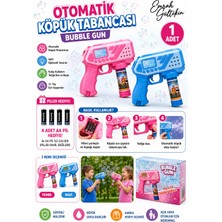 Emrah Gültekin Otomatik Köpük Tabancası Bubble Gun 1 Adet Pilli Işıklı Baloncuk Oyuncak (Pil Hediye) Eğlence Zamanı