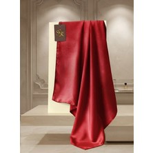 Flora Tekstil Kristal Eşarp Parlak Saten Dokulu Tesettür Abiye Eşarp 95X95 cm