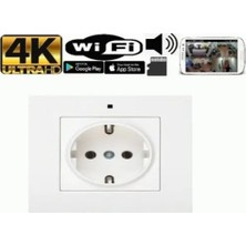 Urfakent Priz Kamera – Wi-Fi | 4K | 128 GB | 90° Görüş Açısı | 7/24 Çalışma