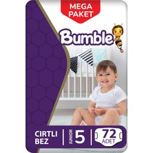 Bumble 5 Numara Maxi Bebek Bezi Mega Paket (11-18) kg 72'li