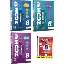Günay Yayınları 8. Sınıf Zoom Matematik + Fen Bilimleri + Inkılap Tarihi Soru Bankası (Inkılap Tarihi 1. Dönem Soru Bankası Hediyelidir)