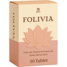 Demy Pharma Folivia  30 Tb - (Folik Asit + Vitamin B6 + Vitamin B12 + Zencefil Ekstresi)
