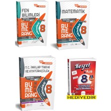 Günay Yayınları 8. Sınıf Bumerang Matematik + Fen Bilimleri + Inkılap Tarihi Etkinlikli Kitap (Inkılap Tarihi 1. Dönem Soru Bankası Hediyelidir)